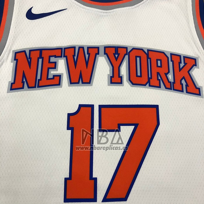 Camiseta New York Knicks Jeremy Lin NO 17 Association Blanco